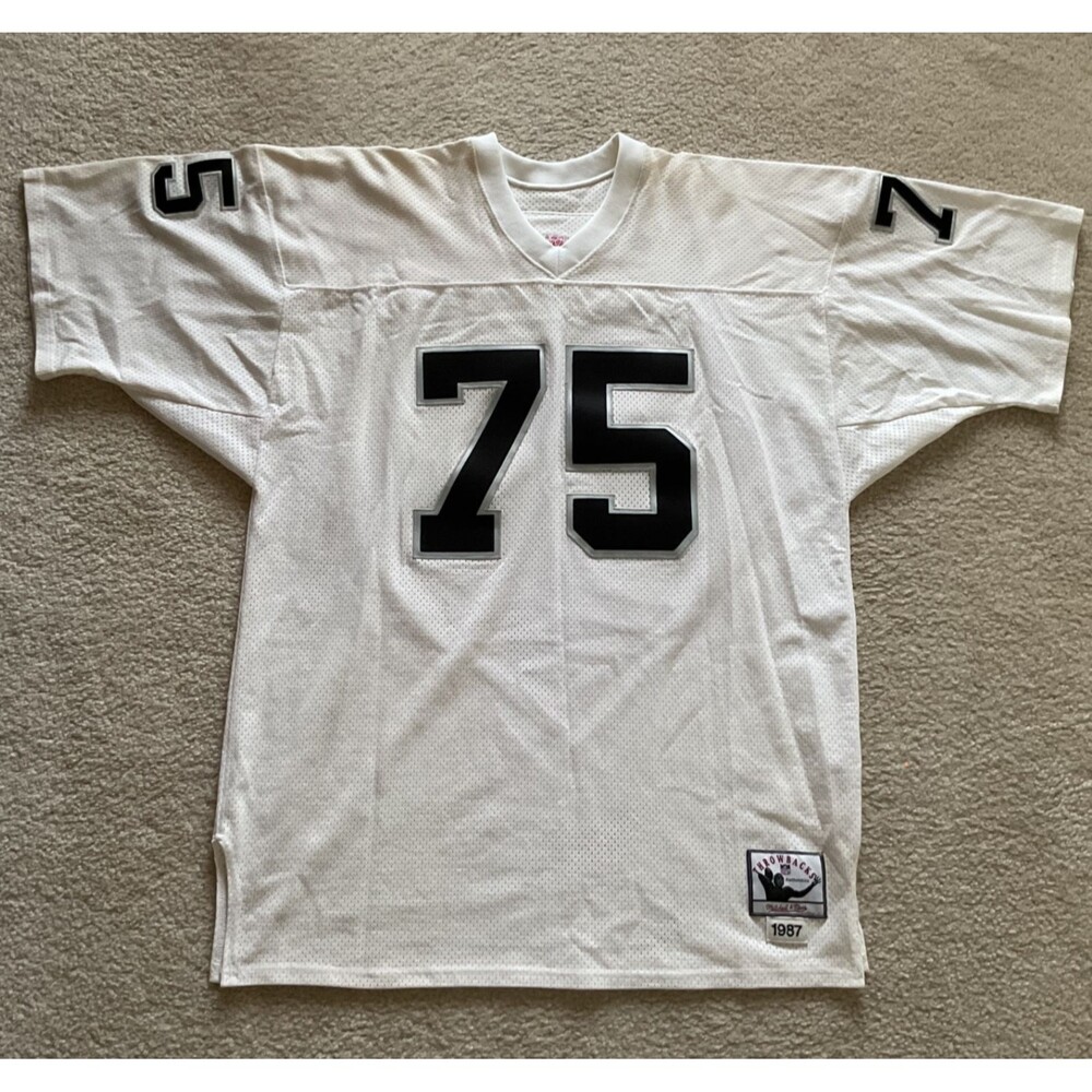 VTG Mitchell & Ness Oakland Raiders Howie Long #75 1987 Throwbacks Jersey 52 USA